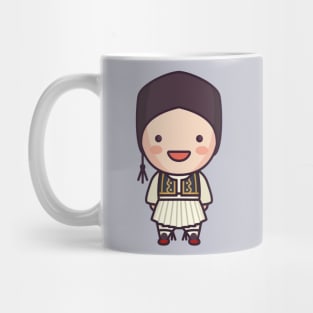 Cute Greek Boy in Traditional Clothing Mug